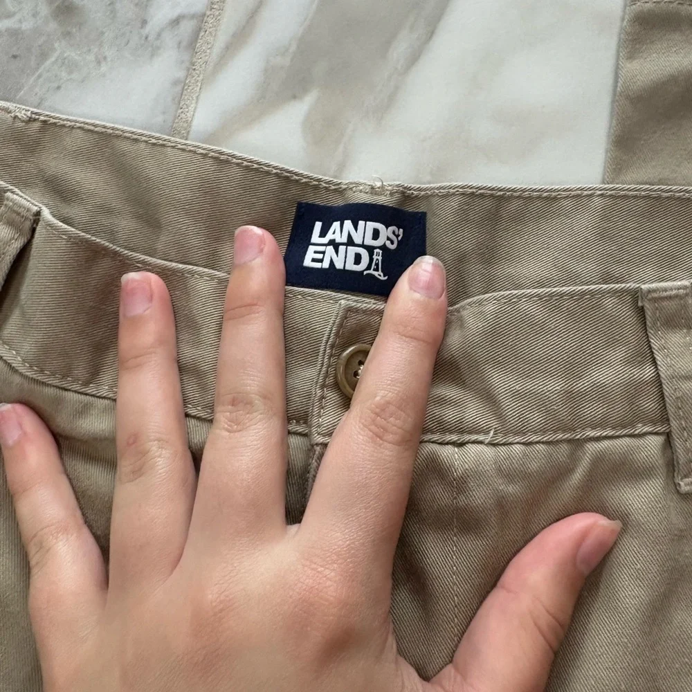 Lands' End Men's Khaki Chinos